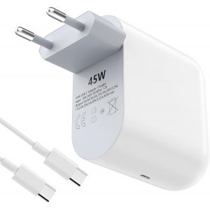 Chargeur Secteur 45w Pour Google Pixel 10 9 8 7 6 Pro Xl/Pro Fold, 9a/8a/7a/6a Usb-C Recharge Rapide ¿ Compatible Avec Les Produits Google Et D'autres Appareils Usb-C - Neuf