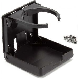 Porte-gobelet pliant r&eacute;glable,Porte-gobelet universel avec vis pour bateau,voiture,camion,camping-car,2PcsNoir - Neuf