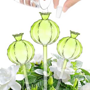 Ulteronixshop-Lot de 3 globes d'arrosage automatique en verre pour plantes d'int&eacute;rieur et d'ext&eacute;rieur - Neuf