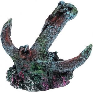 Ornement D'aquarium Créateur Ancre Résine Décor D'aquarium Décoration D'aquarium Résine Épave De Bateau Créative Ornements D'aquarium Accessoires - Neuf