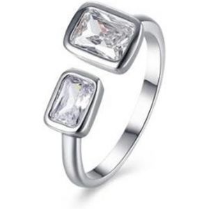 Kahfl-Bague Classique Argent Sterling 925/1000 Zircone Cubique Anniversaire Solitaire Fian&ccedil;ailles Pour Femme Homme - Neuf