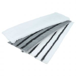 vhbw 3x Housses compatible avec K&auml;rcher SC 3 Deluxe Anniversary Edition, Deluxe nettoyeur &agrave; vapeur - gris / blanc - Neuf