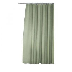 Rideau de douche - Quartz sauge - 180 x 200 cm - 100% Polyester - Vendu avec anneaux - Neuf