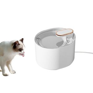 Fontaine &Agrave; Eau Automatique Pour Animaux De Compagnie Avec Lumi&egrave;re Led Et Filtre Pour Chats Et Chiens - Capacit&eacute; De 3 L - Neuf