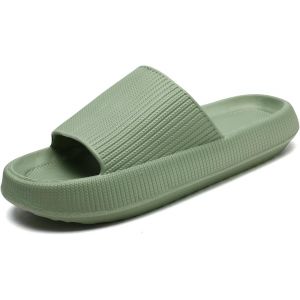 Kalanka-Pantoufles Claquettes Femmes Hommes Summer Chaussons,Massage De Douche Salle De Bain Non Glissée Séchage Rapide Orteil Ouvert Super Doux Confortable Pantoufles - Neuf