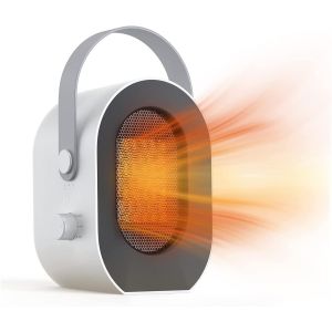Radiateur électrique, radiateur d'appoint avec minuterie, radiateur soufflant à chauffage rapide en 3 secondes avec thermostat réglable, radiateur soufflant à protection multiple - Neuf