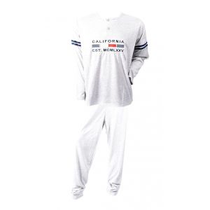 Pyjama Homme Long Sweet Secret Z2849 California Gris - Neuf