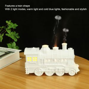 Diffuseur De Train,Diffuseur D'Humidificateur De Train 300 Ml,Diffuseur D'Huiles Essentielles,Humidificateur &Agrave; Brume Fra&icirc;che,Pour Bureau De Chambre &Agrave; Coucher (Prise Ue) - Neuf