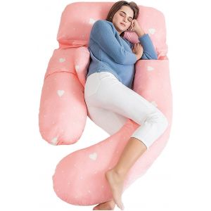 Oreiller De Corps Oreiller De Sommeil D'oreiller De Corps De Grossesse, Oreiller De Maternité En Forme De U, Oreiller Complet Du Corps For Dormir, Allaitement Et Soutien, 180x80cm - Neuf