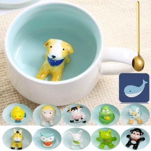 Eryi-Mug Cane Tazza Da Caffè Carina Tazza Da Tè In Ceramica 350 Ml Grande Tazza Da Caffè 3d Tazza Divertente Tazza Da Caffè Espresso Tazza Da Caffè Cappuccino Tazza Regalo Carino (Cane) - Neuf