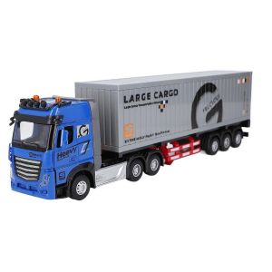 Container Truck Toy Car Model for Children Openable Doors Built in Music High Simulation Alloy Semi - Neuf