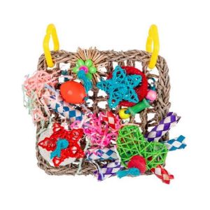 Oiseau Escalade Filet Perroquet Jouets Tissé Jonc De Mer Mordant Suspendu Corde Balançoire Jouer Échelle Mâcher Jouets Colorf - Neuf