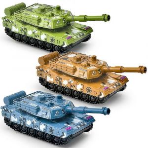 3pcs Tank Battle Truck Toy Vehicles Plastic Tank Toys Model Cars Playset Tank Vehicle For Boys Kids - Neuf