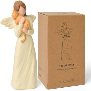 Cadeau Commémoratif Pour Chat Pour Perte De Condoléances,Figurine De Chat Orange Pour Les Amoureux En Mémoire De Décès (Chat Orange) - Neuf