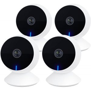 M1 Mini Caméras De Sécurité D'intérieur 2 Pc, 1080p Full Hd Baby Monitor Pet Camera Avec App Téléphone, Vision De Nuit, Audio Bidirectionnel, Détection De Mouvement/Son, Compatible Alexa - Neuf