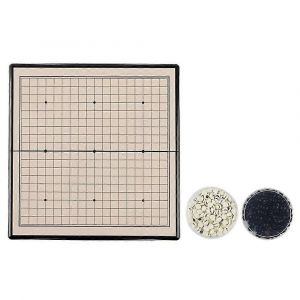 Jeu D'&eacute;checs Magn&eacute;tique Pliable Et Portable Pour Enfants, Avec Variantes Gomoku Et Go - Neuf
