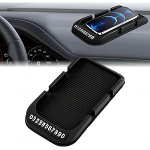 Kal-Support De Téléphone De Voiture, Tapis De Tapis De Tableau De Bord De Téléphone De Voiture En Silicone Antidérapant, Support De Berceau De Support De Support De Téléphone Portable - Neuf