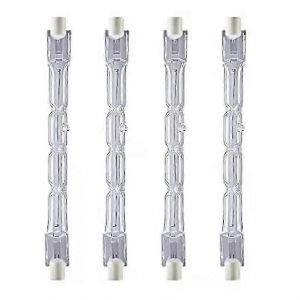 4pcs R7s 118mm 400w Lampe Halogène Crayon Ampoule Dimmable Ac 220-240v 7500lm J118 Projecteur Halogène Linéaire - Neuf
