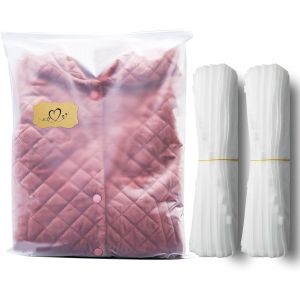 Tianyi-Lot De 50 Sacs À Vêtements Avec Fermeture À Glissière, Sac De Voyage Multifonction, 30 X 40 Cm, Sacs En Plastique Refermables Pour Vêtements, Chaussures, Vêtements Et Pulls - Neuf