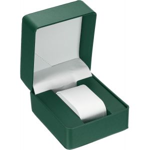 Kal-Boîte De Rangement Pour Montre Unique, En Cuir Pu Coffret De Rangement De Voyage Pour Montres Avec Coussin Amovible, Pour La Plupart Des Montres, Vert, Coin Arrondi - Neuf