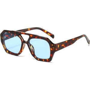 Lunettes De Soleil Rétro Pour Homme Et Femme - Lunettes De Pilote Carrées - Lunettes De Soleil Vintage Des Années 70 - Protection Uv400 - Neuf