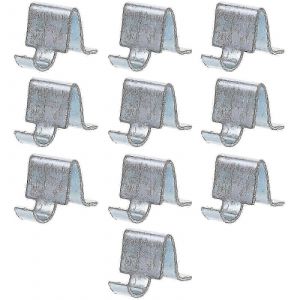 10pcs Armoire Étagère Clips Métal Classeur Armoire Étagère Clips Supports d'étagère - Neuf