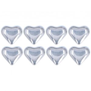 Hjlian Lot De 8 Glacons En Forme De Cour En Acier Inoxydable Pour Rafraichir La Biere Et Le Whisky - Neuf