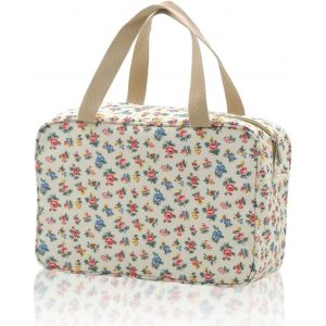 TIANYI-1 Trousse De Toilette à Imprimé Fleur Blanche, Trousse De Maquillage Portable, Rangement Portable, Simple Et étanche, Trousse De Rangement De Toilette. - Neuf