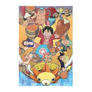 D&eacute;coration Murale One Piece 125&times;85 Cm Avec ?Illets M&eacute;talliques - Neuf