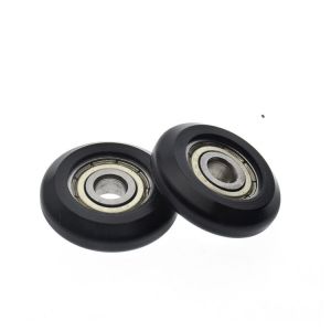 Ensemble de 4 coulissantes de meubles sur roulettes (27 x 6,5 x 5 mm) pour les baies coulissantes portes de garde-robe - Neuf