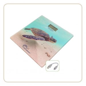 8653 Green Planet Usb-C, Pèse-Personne Sans Pile, Rechargeable Usb-C, Réparable, 180 Kg, Design Green Planet Tortue - Neuf