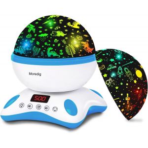 Veilleuse Musicale Et Lumineuse, Veilleuse Projecteur Bebe, Veilleuse Enfant + 8 Couleurs + Minutage + Télécommande, Veilleuse Bébé Pour Cadeau Bébé/Cadeau Enfants - Noir Et Blanc - Neuf