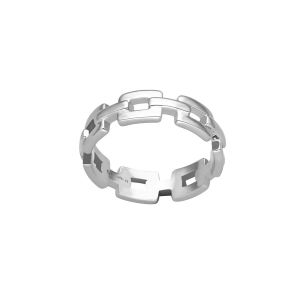 Bague Maillons Argentée - Neuf