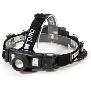 Lampe Frontale Rechargeable, Détecteur De Mouvement, Lumière De Sécurité Arrière, Tête Pivotante, Jusqu'à 260 Lumens De Luminosité - Neuf