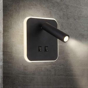 Promotion d'hiver,Applique murale de chevet réglable Chambre à coucher Applique murale Chambre à coucher Projecteur Lampe de lecture 3000K - Neuf