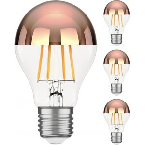 Ampoule Led E27, G125, Blanc Chaud (2700 K), 6,7 W, 660lm, Miroir De Tête (Noir) - Neuf