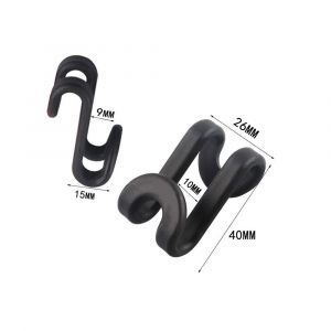 Crochets de fixation pour cintres, clips d'extension pour cintres, crochets de suspension en cascade, accessoires pour cintres, gain de place robuste pour placard, lot de 60 (noir) - Neuf