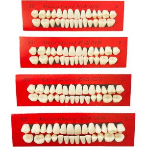 Kalanka-4 Pi&egrave;ces Couronne Temporaire Dent De R&eacute;sine Synth&eacute;tique Proth&egrave;se Dentaire En R&eacute;sine Fausses Dents Proth&egrave;se En R&eacute;sine Dents D'horreur D'halloween Pour Les Soins Bucco-Dentaires (4 Pcs) - Neuf