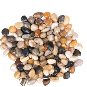 Mevronisshop-2,25 Kg De Cailloux Decoratif - Gravier Aquarium Polis - Cailloux Jardin Exterieur/Int&eacute;rieur - Am&eacute;nagement Paysager, Succulentes - 2-4 Cm, Approx. 170 Pi&egrave;ces/Sachet - Neuf