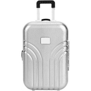 B&eacute;b&eacute; Valise Jouets Mignon Plastique Valise &Agrave; Roulettes Mini Valise Poup&eacute;e Valise Mini Valise (Argent) - Neuf