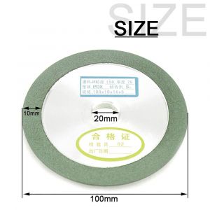 Meule diamantée disques de coupe circulaires grain 150-400 pour fraise en acier au tungstène,affûteuse -100x20mm-Grit 320 - Neuf