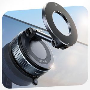 LORANKA-Support Telephone Voiture pour MagSafe - [Ventouse &agrave; Vide & 24X N55] 360&deg; Rotation, Porte Voiture pour Tableau de Bord/Pare-Brise, Support Magn&eacute;tique pour iPhone 17 16 15, Autres Smartphones - Neuf