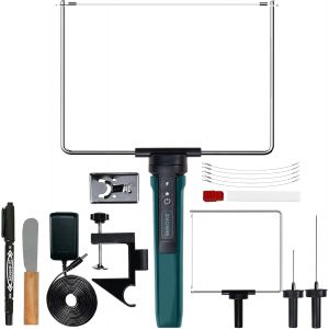 Mevronisshop-Fil Chaud D&eacute;coupe Polystyr&egrave;ne, Wfc0010 Mousse &Agrave; D&eacute;couper Avec 450&deg;C Max Temp Et Zone De Coupe Plus Large, Outil De Coupe &Agrave; Couteau Chaud Aux Normes Allemandes (Kit De 15) - Neuf