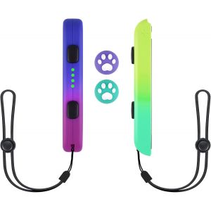 Dragonne Joy-Con Compatible Avec Nintendo Switch,Manette Switch Accessoires Compatible Avec Ns Switch Sport Game,1 Paire Joy-Con Gamepad Poignée Avec 2 Capuchon De Joystick-Splatoon Violet - Neuf