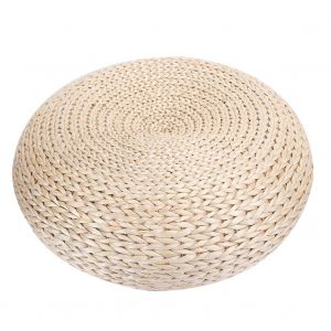 Hjlian Pouf Rond Tisse A La Main, Coussin De Siege Tatami, Tapis De Yoga, Coussin De Sol Pour Ceremonie Du The, Decoration - Neuf