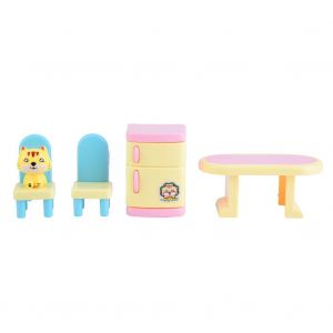 Maison de poupee de dessin anime haute simulation, kit de modele, jouet educatif pour enfants (salle de banquet) - Neuf