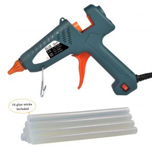Pistolet a colle Ejoyous 100 watts, pistolet a colle thermofusible avec 10 batons de colle de qualite superieure pour bricolage - Neuf