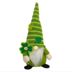 Saint-Patrick Leprechaun Peluche Décor Irlandais En Peluche Gnome Doll-B - Neuf