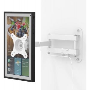 Support Mural Universel Pour Moniteur Tv Show 15, Support Réglable, Pivotant Et Inc Ble, Pour Tv De 13 À 30 "", 100 X 100, 75 X 75 Mm, En Métal, Blanc - Neuf
