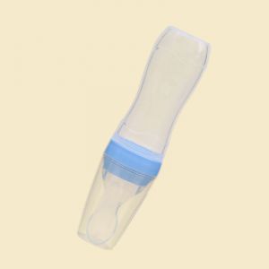 (Pack De 2) Silicone Bébé De Distribution De Nourriture À La Cuillère 4 Oz Bébé Fruit De Chargeur De Voyage Pour Enfants Tout Petits Garçons Fille (Bleu) - Neuf
